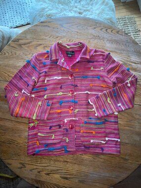 DANIEL K woven 100% cotton coat with pockets/excellent condition/L